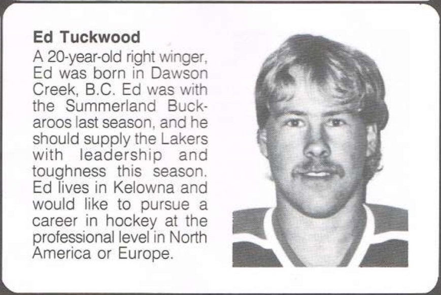 Ed Tuckwood 1986-87 Program Image